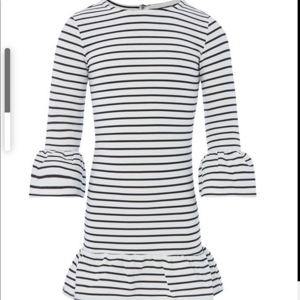 Bardot junior black and white stripe dress